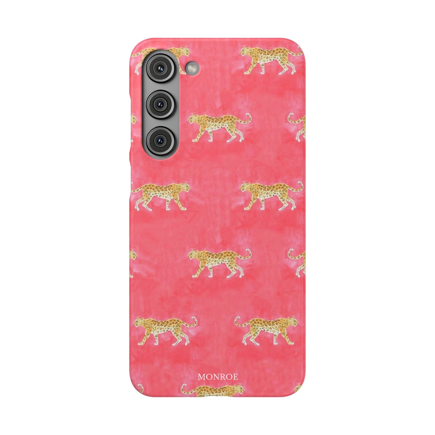 Pink Watercolor Leopard Case