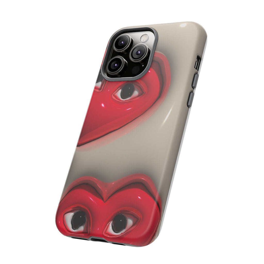3D Hearts Phone Case