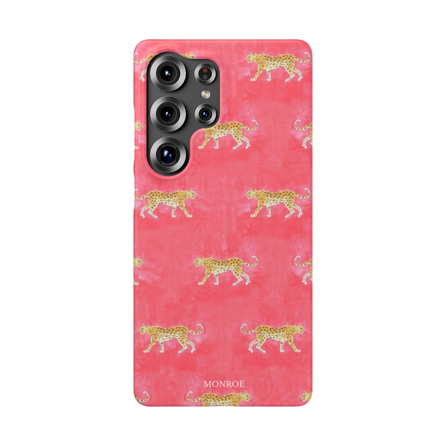 Pink Watercolor Leopard Case