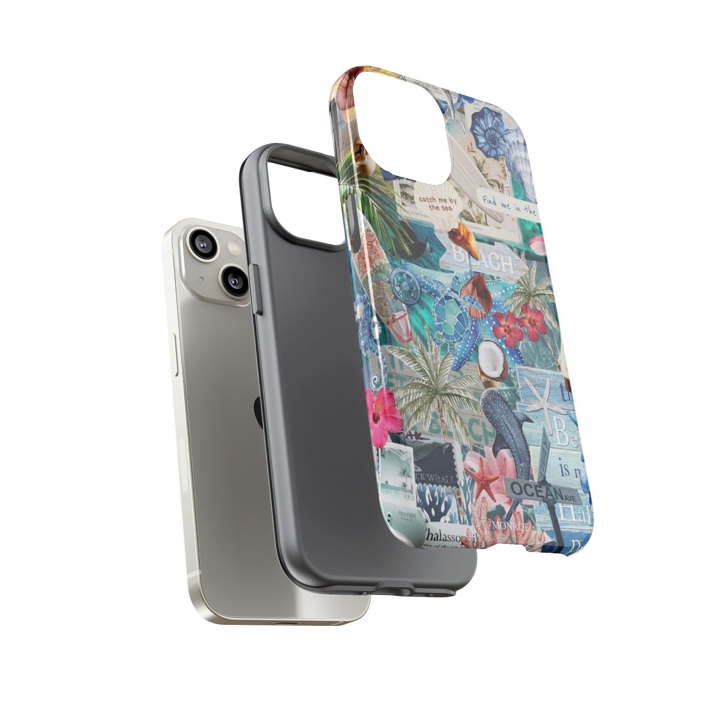 Tropical Beach Collage Tough Case
