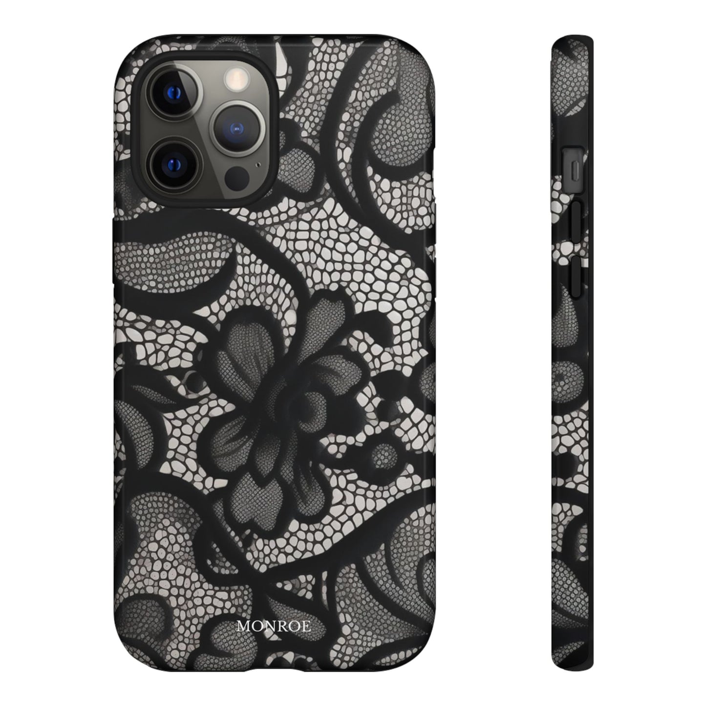 Black Floral Vintage Case