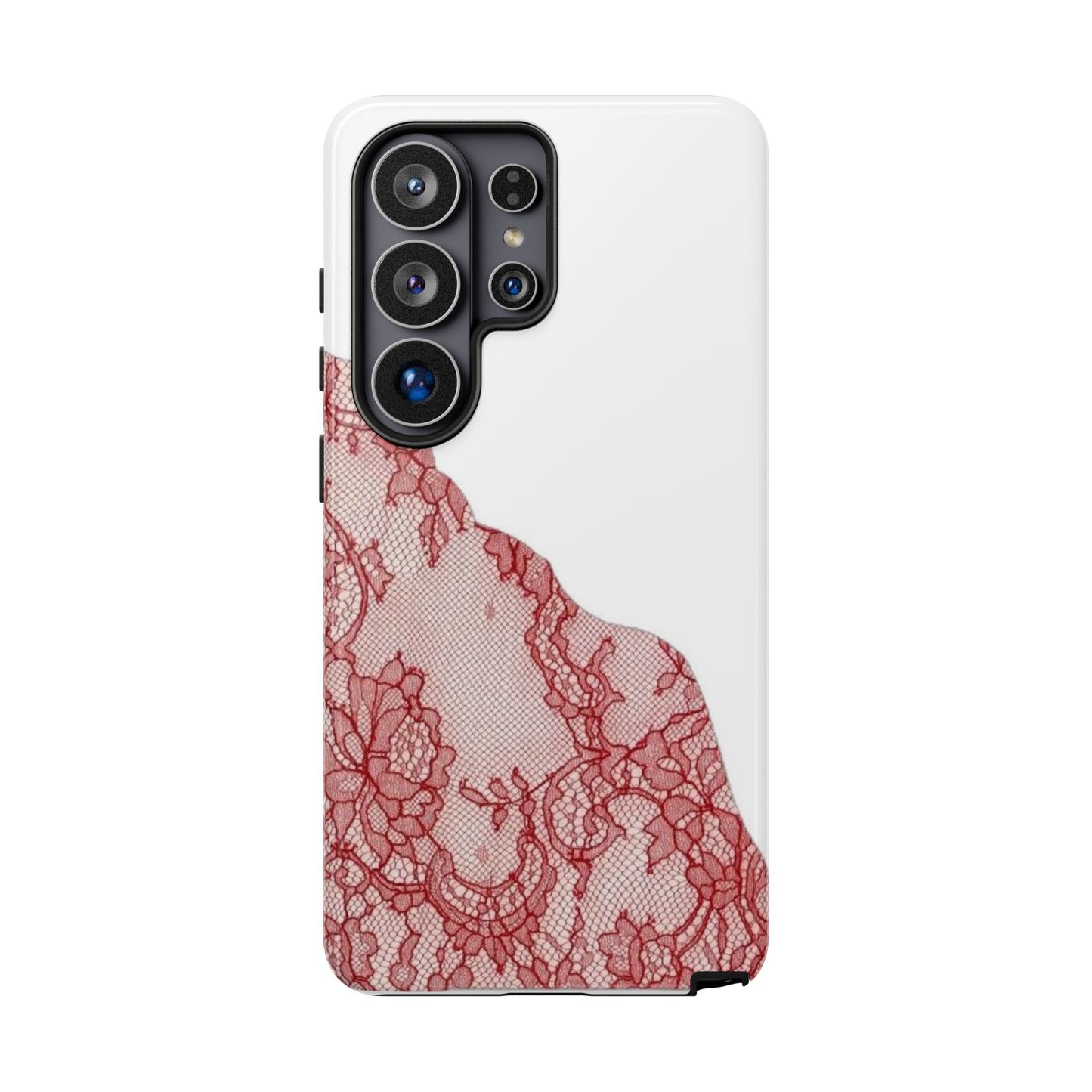 Red Lace Edge Tough Phone Case