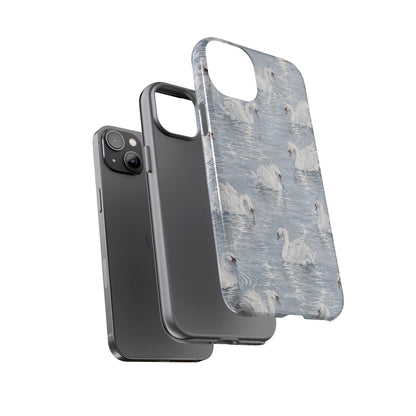 Swan Pattern Tough Case