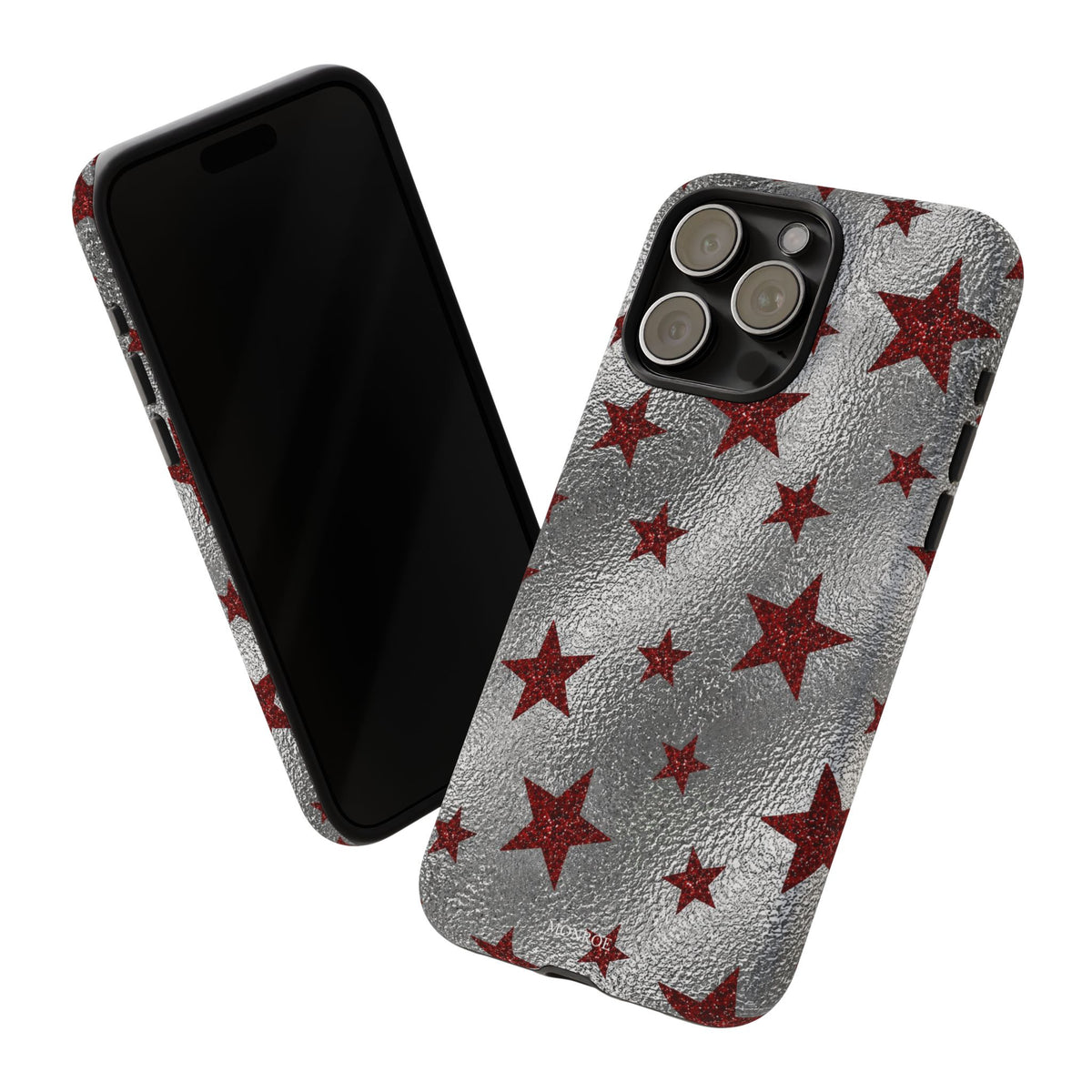 Silver Red Starry Tough Case