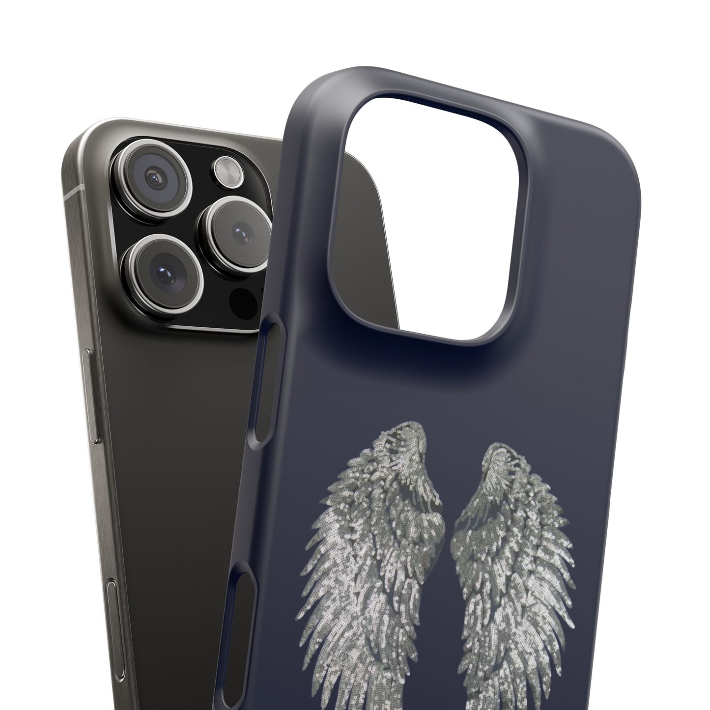 Navy Angel Wings Case