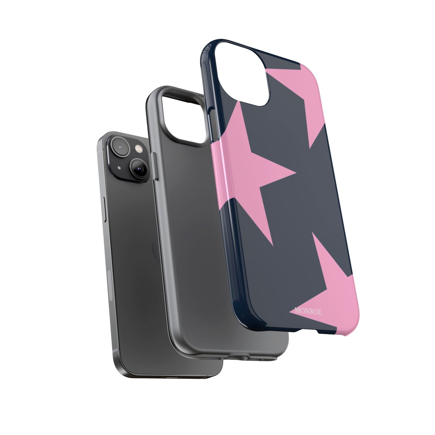 Navy & Pink Star Tough Cover
