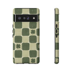 Clover Checker Tough Phone Case