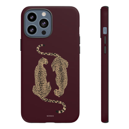 Burgundy Cheetah Tough Case