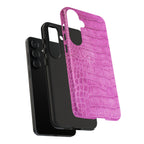 Purple Croc Phone Case