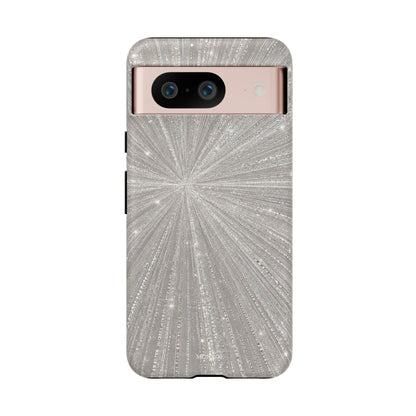 Sparkling Silver Burst Tough Case