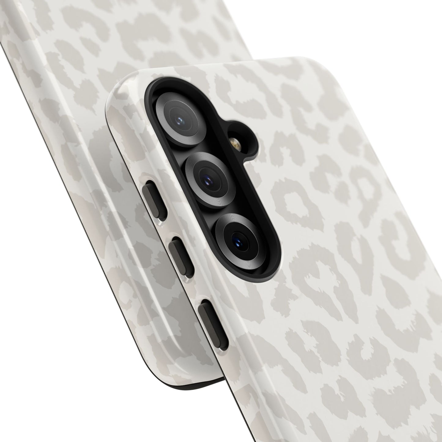 White Leopard Print Tough Case