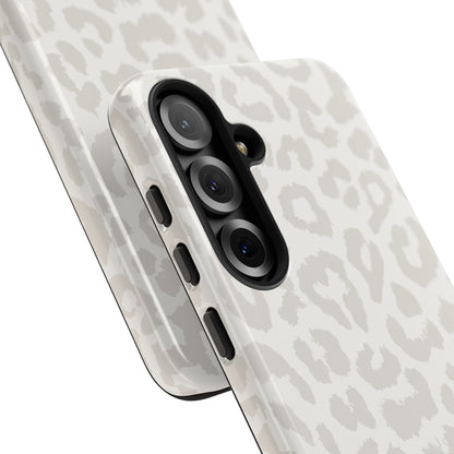 White Leopard Print Tough Case