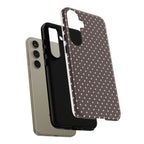 Brown Polka Phone Case