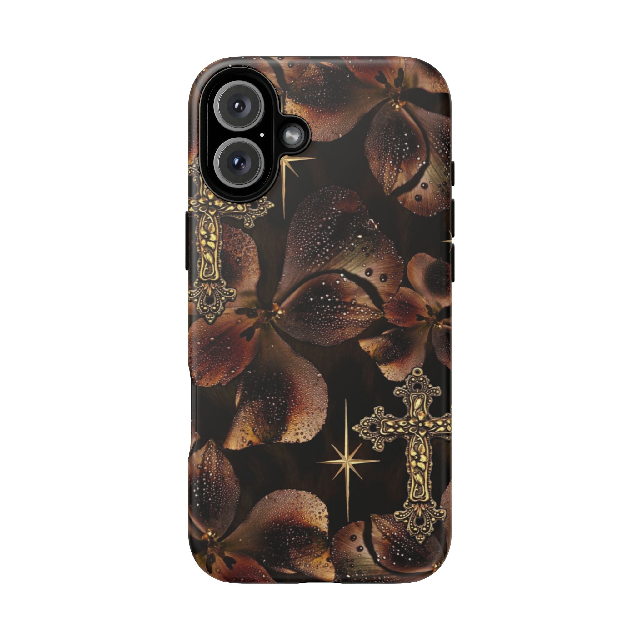 Floral Cross Pattern Tough Case