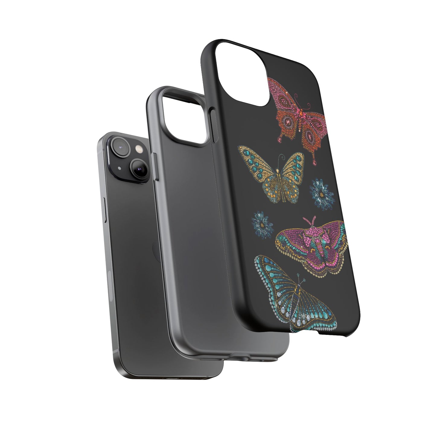 Butterfly Beaded Tough Case