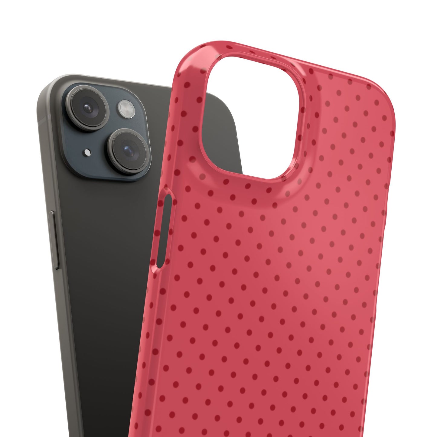 Coral Polka Dot Snap Phone Case