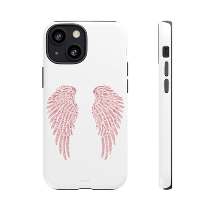 White & Pink Wings Tough Case