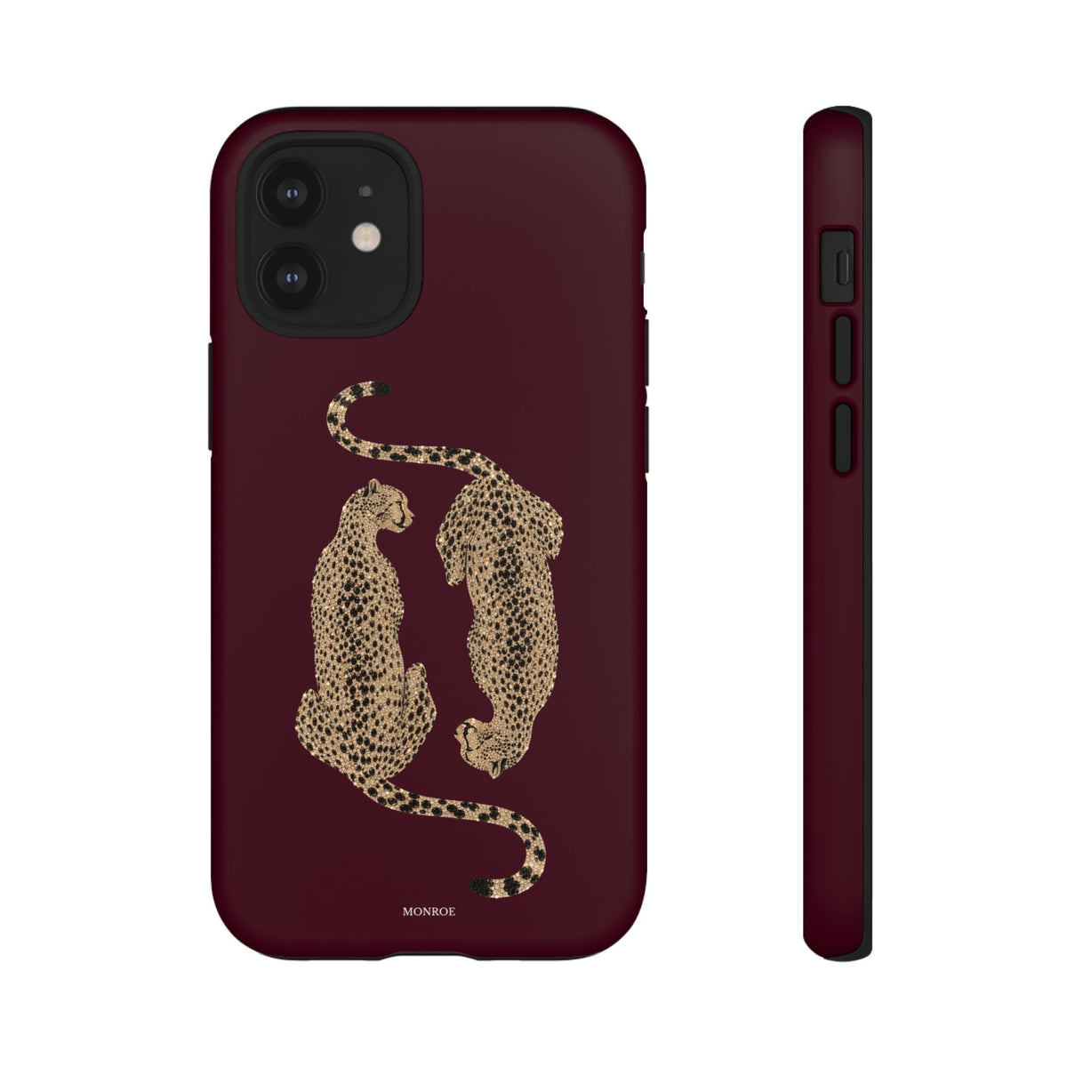 Burgundy Cheetah Tough Case