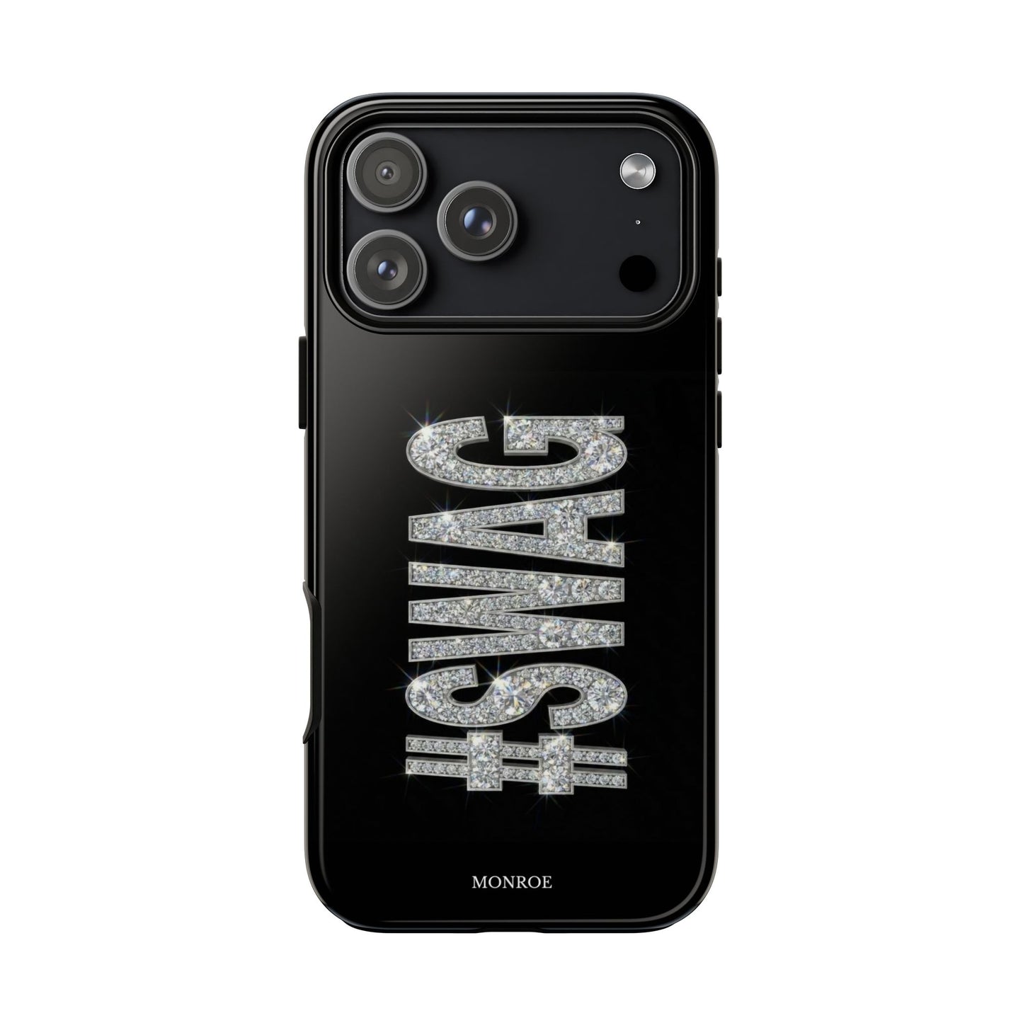 “#SWAG” Black Bling Tough Case