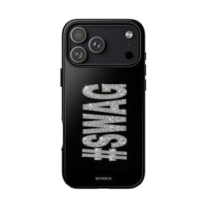 “#SWAG” Black Bling Tough Case