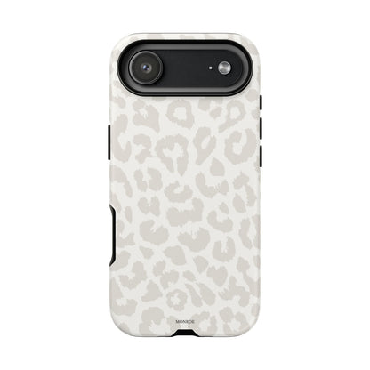 White Leopard Print Tough Case