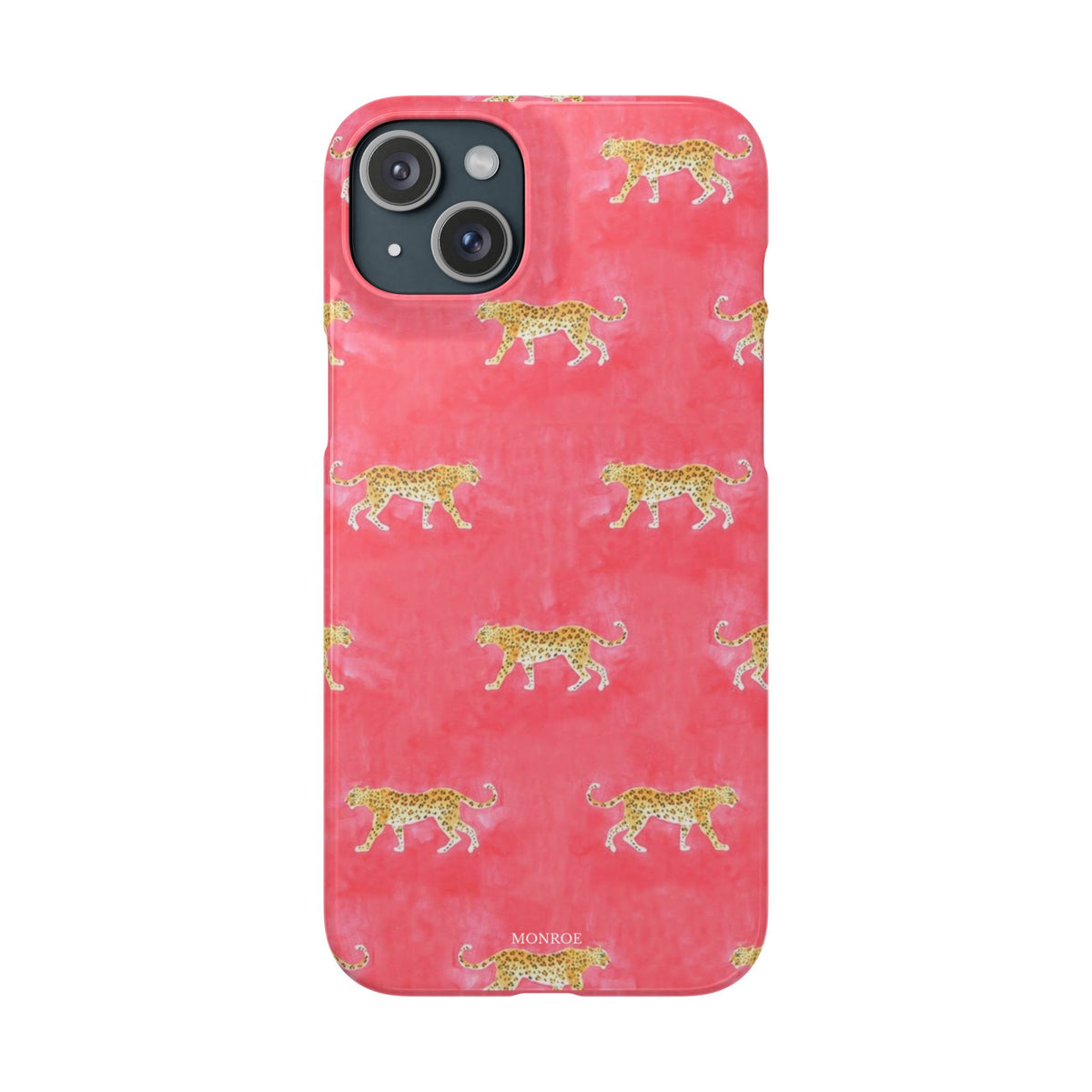 Pink Watercolor Leopard Case