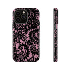 Pink Lace Pattern Tough Phone Case