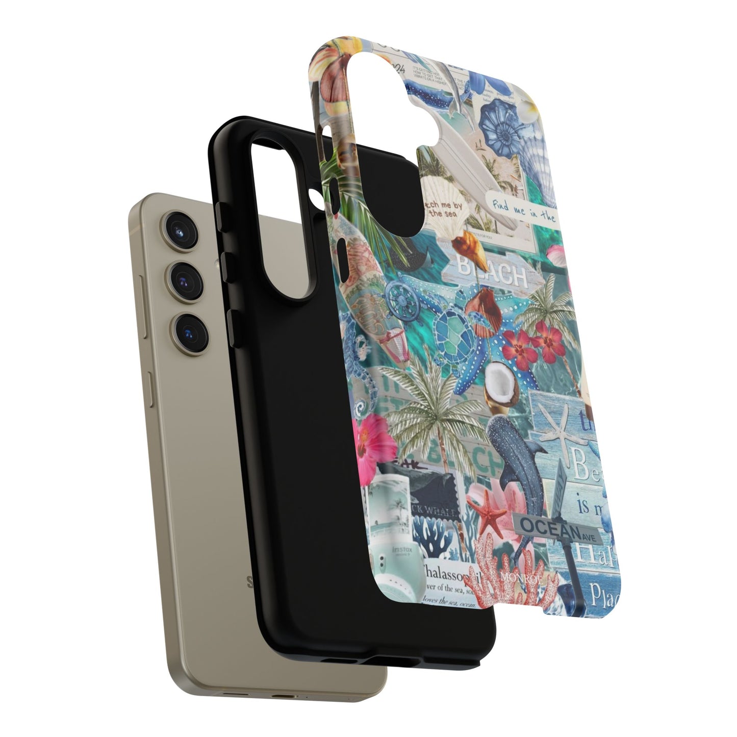 Tropical Beach Collage Tough Case
