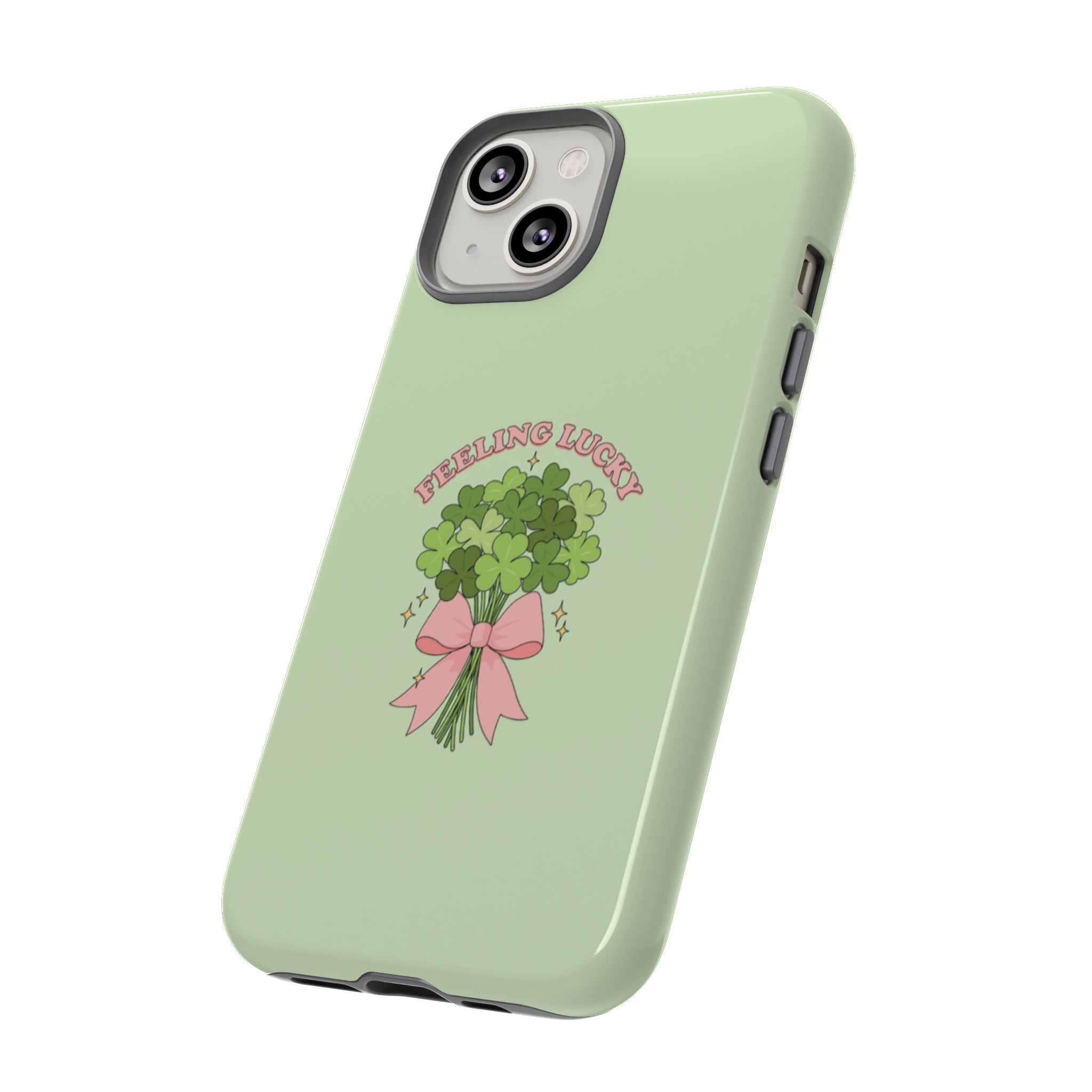 ‘Feeling Lucky' Clover Bouquet Tough Phone Case
