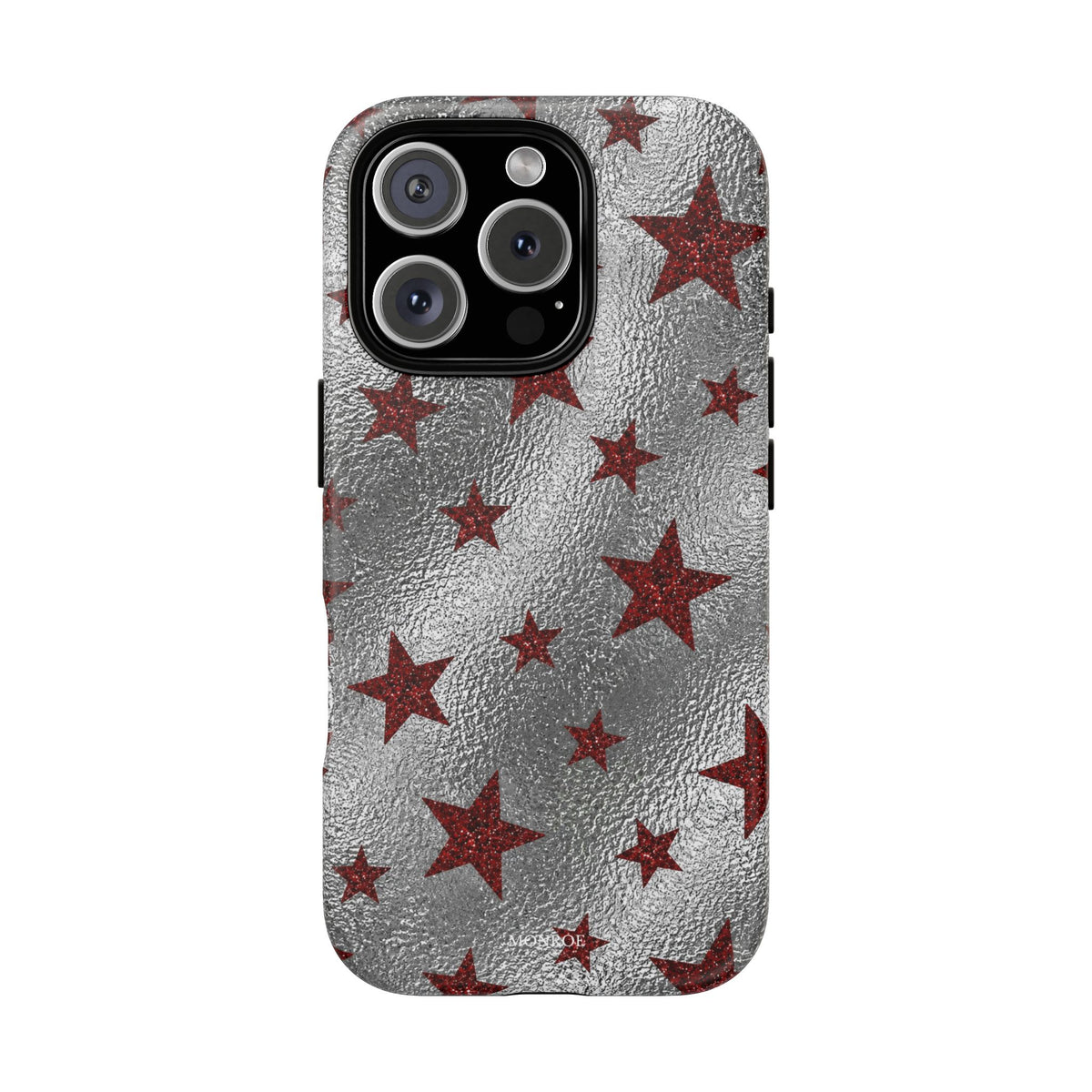 Silver Red Starry Tough Case