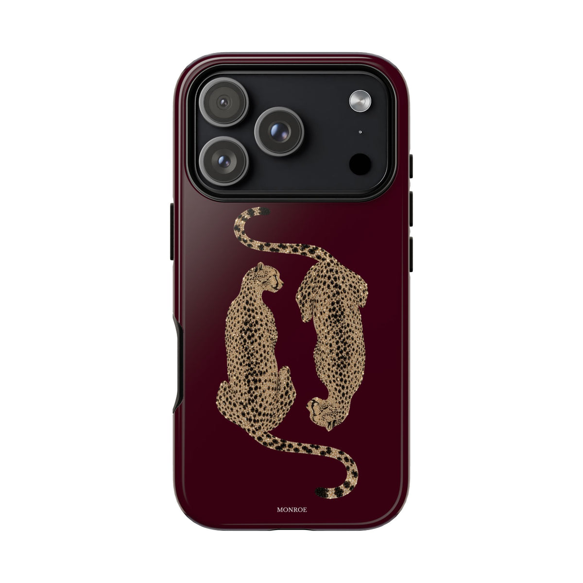 Burgundy Cheetah Tough Case
