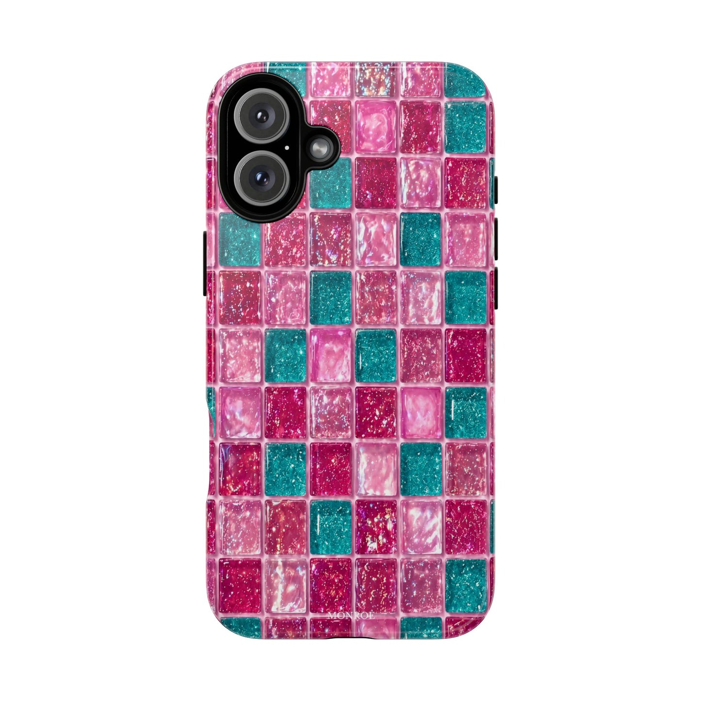Pink Teal Mosaic Tough Case