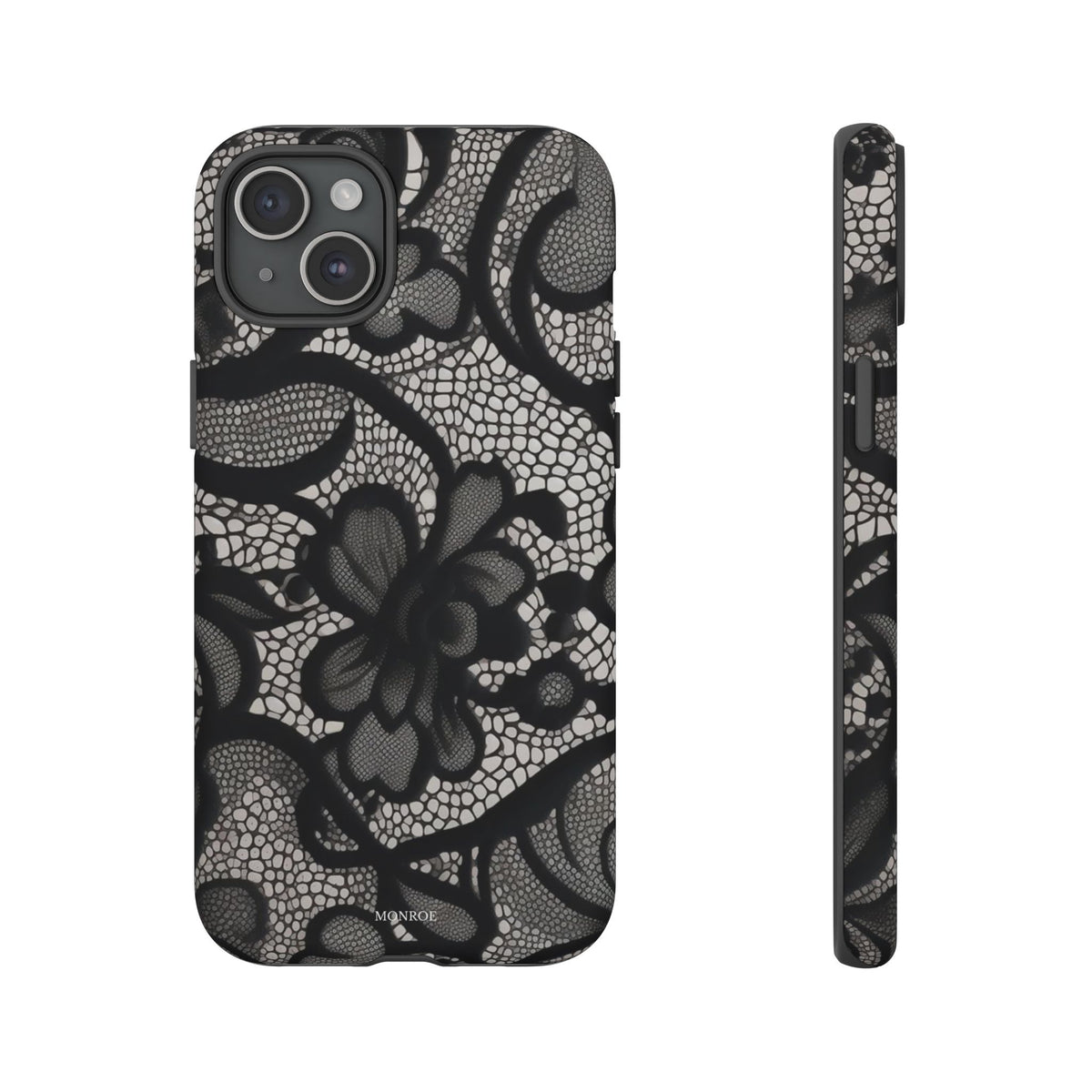 Black Floral Vintage Case