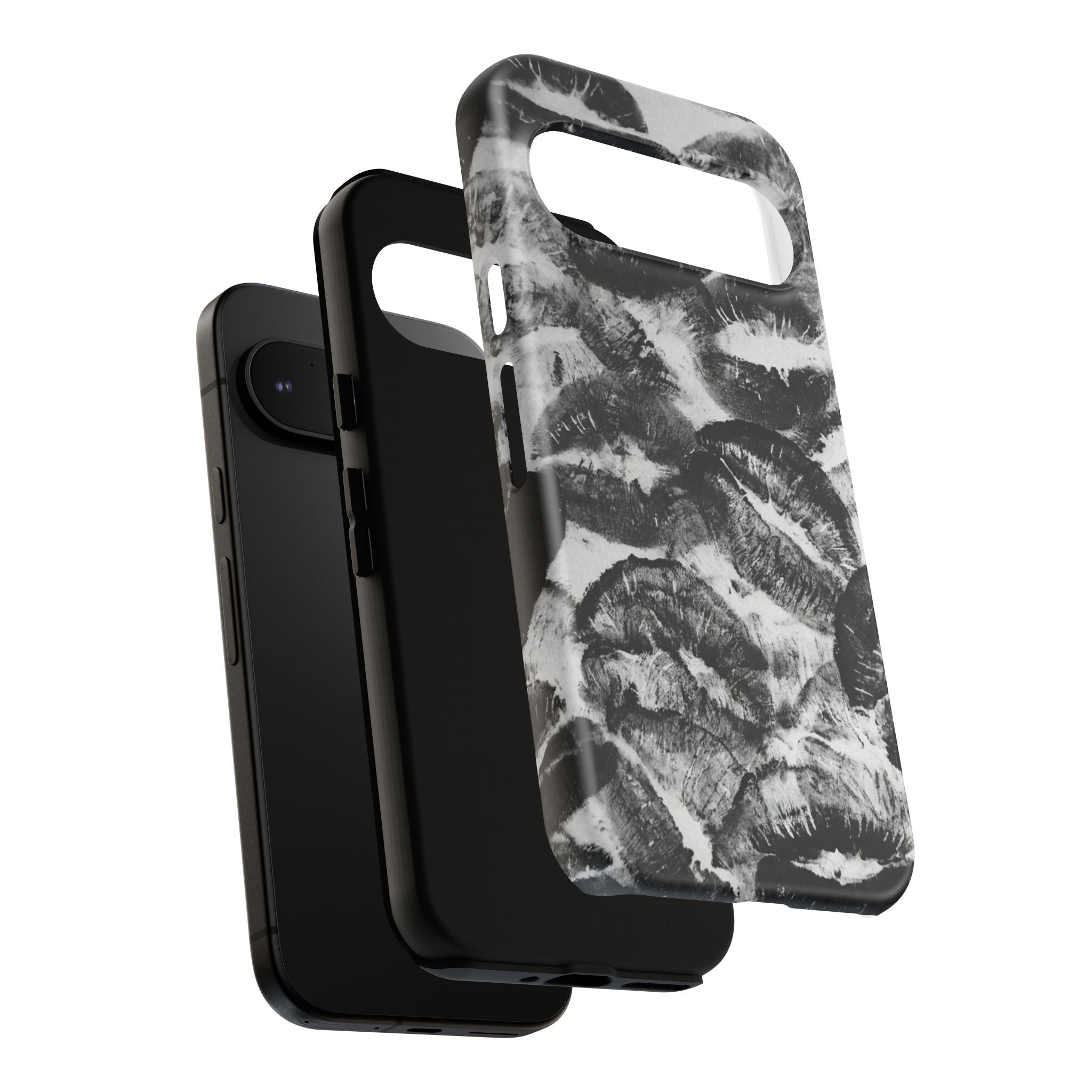 Black and Kiss Design Phone Case