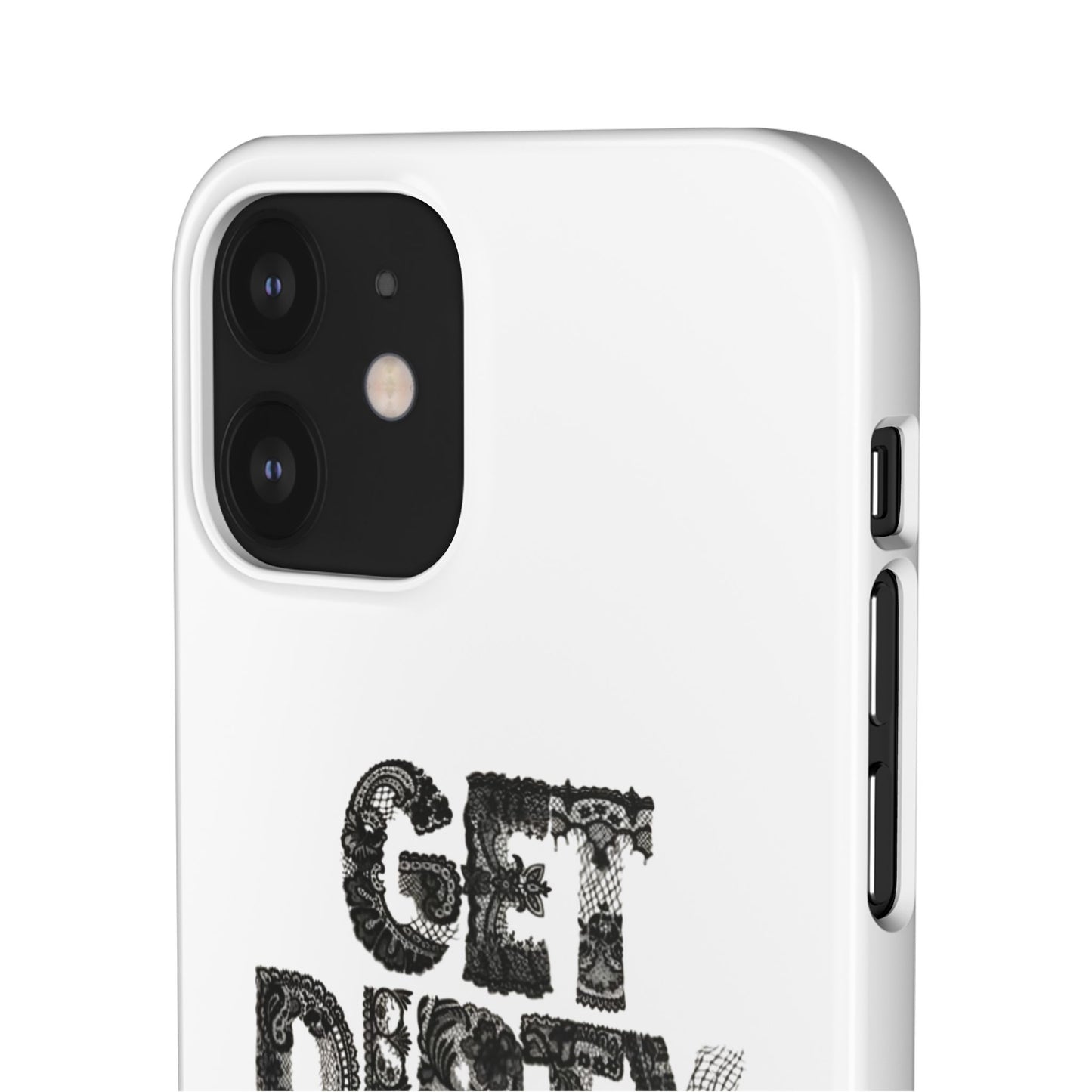 Get Dirty in Paris White Snap Case
