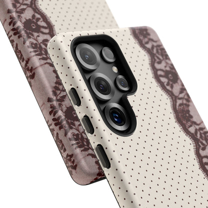 Burgundy Lace Edge Tough Case