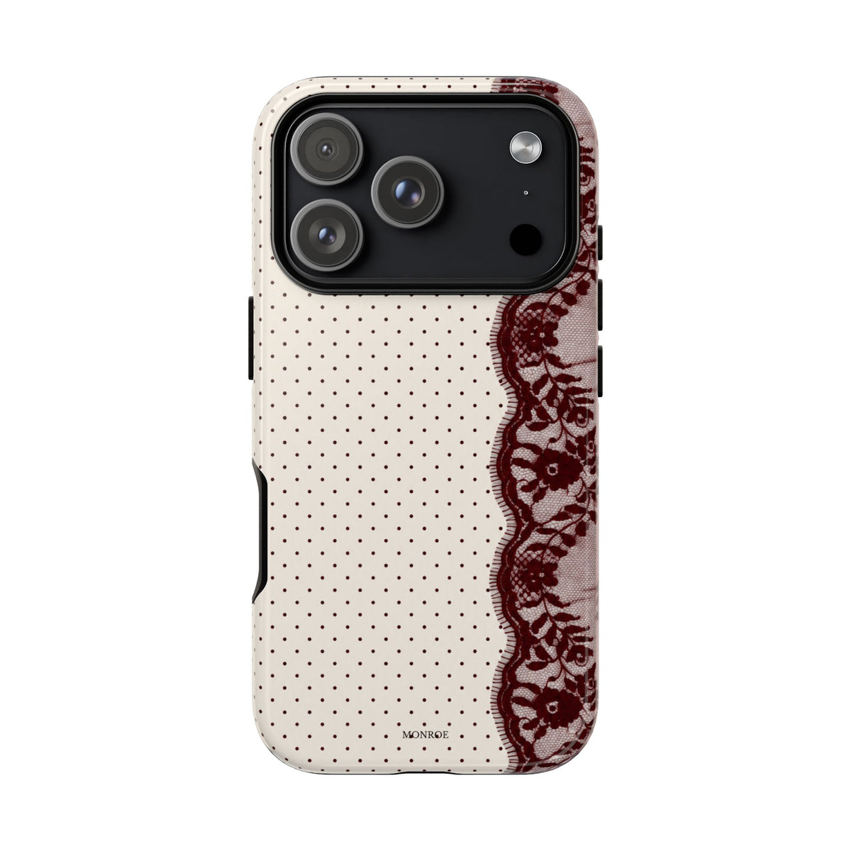 Burgundy Lace Edge Tough Case