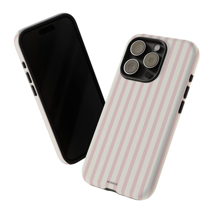 Light Pink Stripe Tough Phone Case