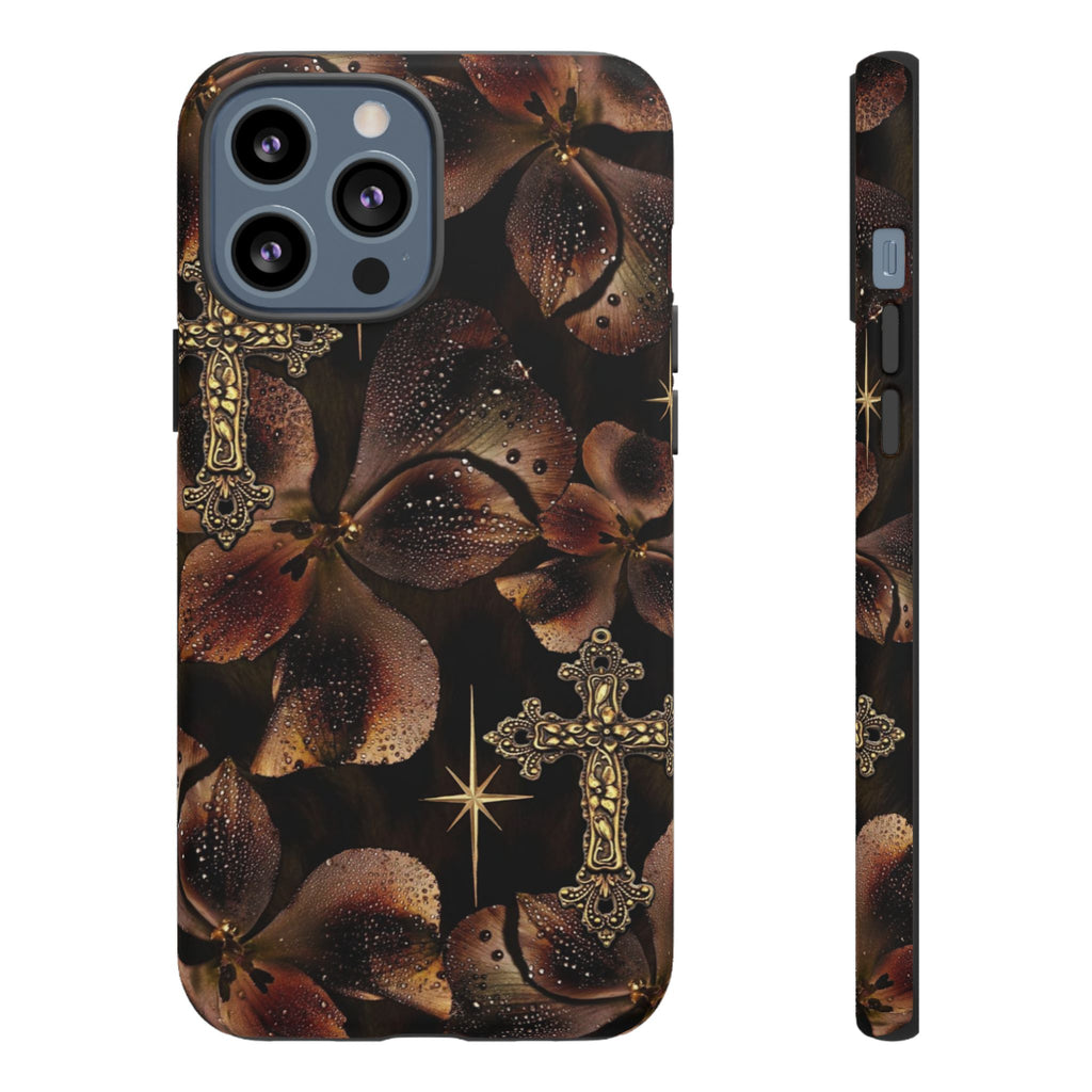 Floral Cross Pattern Tough Case