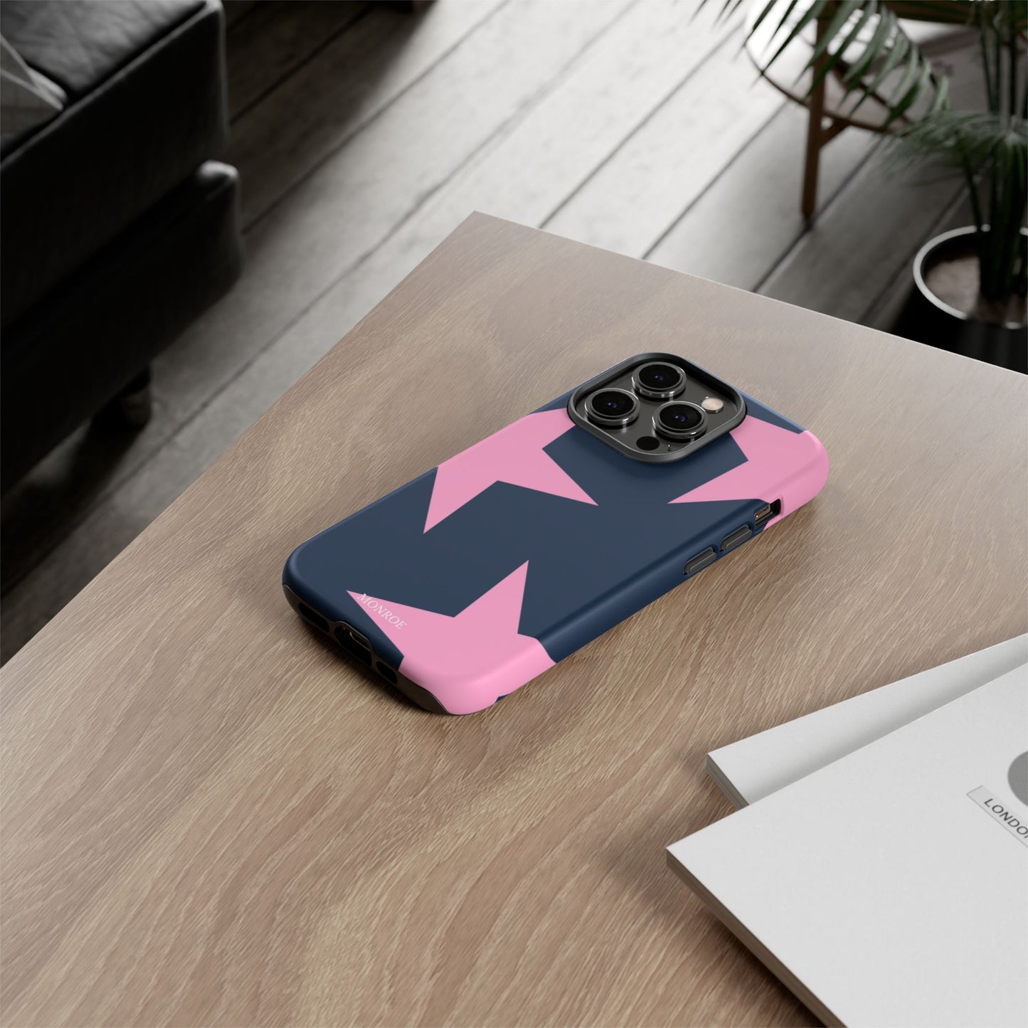 Navy & Pink Star Tough Cover
