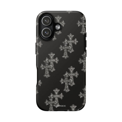 Black Crystal Cross Tough Case