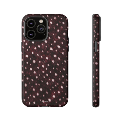 Burgundy Spotted Fur Tough Case
