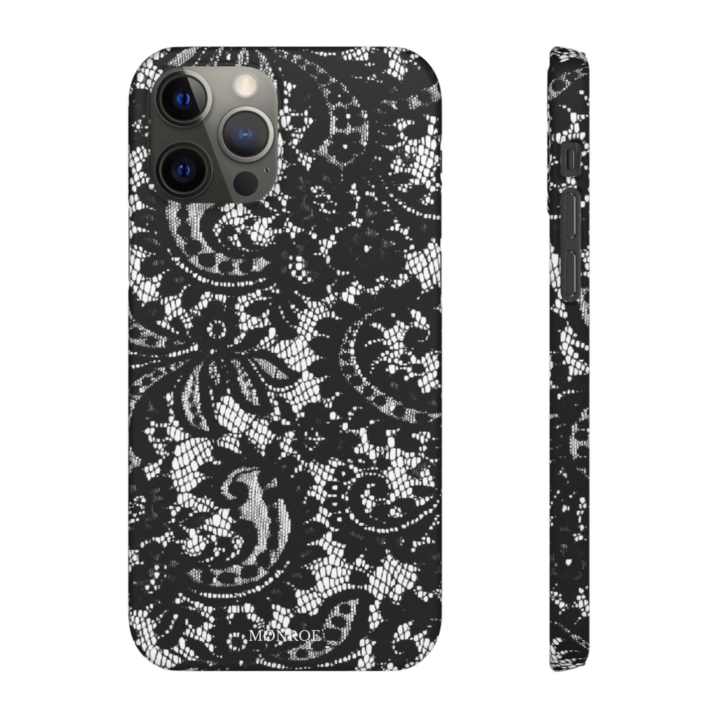 Black Lace Elegant Pattern Case