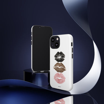 Leopard Glam Lip Tough Case