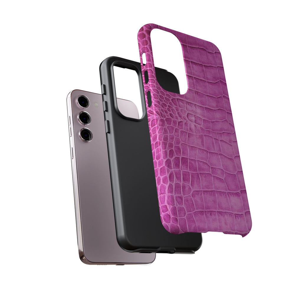 Purple Croc Phone Case