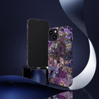 Purple Fleur-de-Lis Floral Tough Phone Case