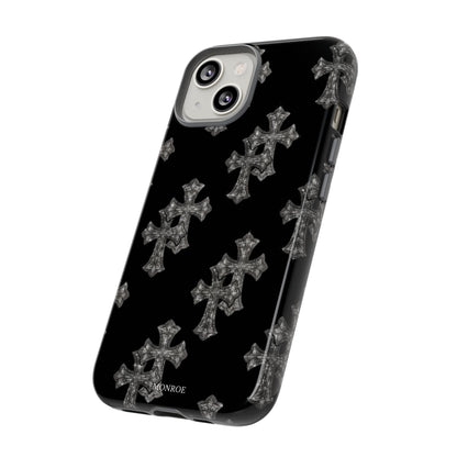 Black Crystal Cross Tough Case