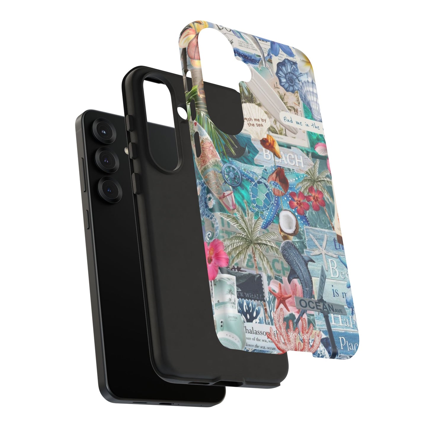 Tropical Beach Collage Tough Case