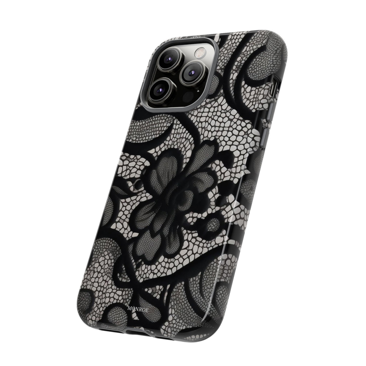 Black Floral Vintage Case