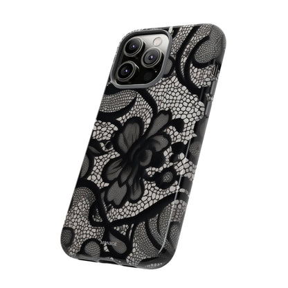 Black Floral Vintage Case